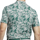 adidas Ultimate365 Mesh Print Polo Shirt - Collegiate Green/Sandy Pink
