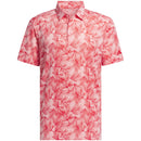 adidas Ultimate365 Mesh Print Polo Shirt - Semi Pink Spark/Better Scarlet