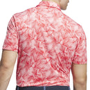 adidas Ultimate365 Mesh Print Polo Shirt - Semi Pink Spark/Better Scarlet