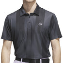 adidas Ultimate365 Mesh Radiant Print Polo Shirt - Grey Six/Black
