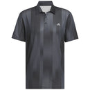 adidas Ultimate365 Mesh Radiant Print Polo Shirt - Grey Six/Black