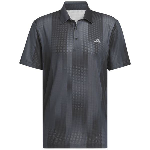 adidas Ultimate365 Mesh Radiant Print Polo Shirt - Grey Six/Black