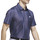 adidas Ultimate365 Mesh Radiant Print Polo Shirt - Preloved Violet/Collegiate Navy