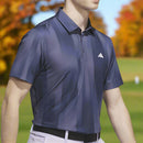 adidas Ultimate365 Mesh Radiant Print Polo Shirt - Preloved Violet/Collegiate Navy