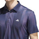 adidas Ultimate365 Mesh Radiant Print Polo Shirt - Preloved Violet/Collegiate Navy