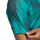 adidas Ultimate365 Mesh Radiant Print Polo Shirt - Pure Teal/Aurora Ivy