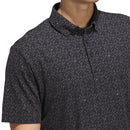 adidas Ultimate365 Micro Argyle Polo Shirt - Black/Carbon