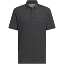 adidas Ultimate365 Micro Argyle Polo Shirt - Black/Carbon