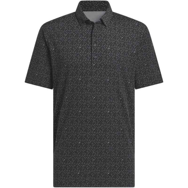 adidas Ultimate365 Micro Argyle Polo Shirt - Black/Carbon