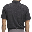 adidas Ultimate365 Micro Argyle Polo Shirt - Black/Carbon