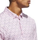 adidas Ultimate365 Micro Argyle Polo Shirt - Clear Pink/Preloved Violet