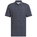 adidas Ultimate365 Micro Argyle Polo Shirt - Collegiate Navy/Grey Three