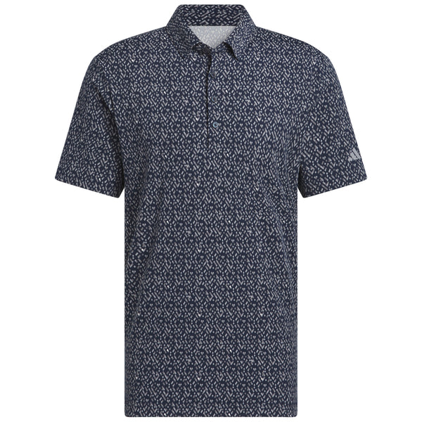 adidas Ultimate365 Micro Argyle Polo Shirt - Collegiate Navy/Grey Three