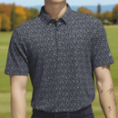 adidas Ultimate365 Micro Argyle Polo Shirt - Collegiate Navy/Grey Three
