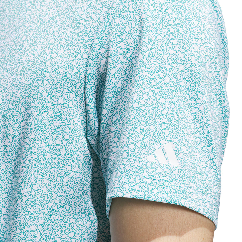 adidas Ultimate365 Mini Bunker Polo Shirt - Pure Teal