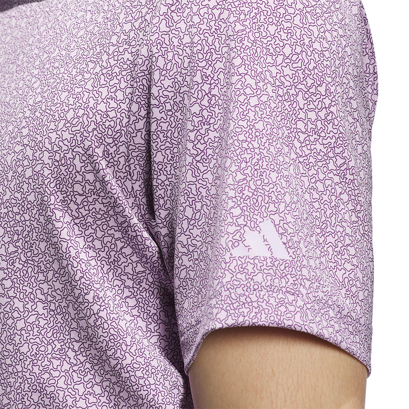 adidas Ultimate365 Mini Bunker Polo Shirt - Powder Plum