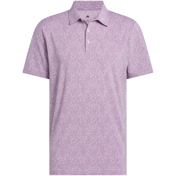 adidas Ultimate365 Mini Bunker Polo Shirt - Powder Plum