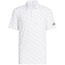 adidas Ultimate365 Printed Mesh Polo Shirt - White/Black