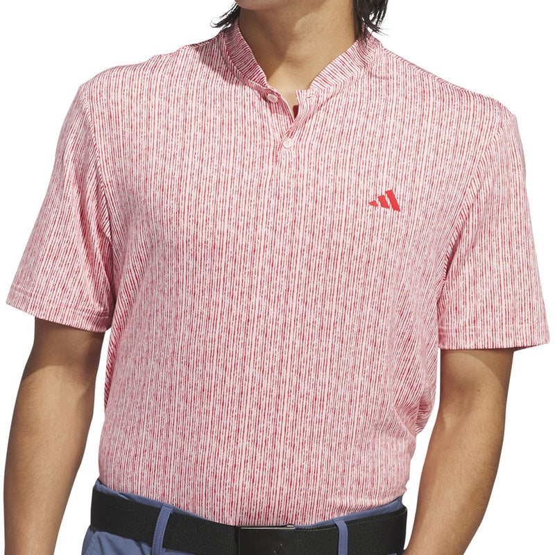 adidas Ultimate365 Printed Polo Shirt - Sandy Pink/Better Scarlet