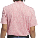 adidas Ultimate365 Printed Polo Shirt - Sandy Pink/Better Scarlet
