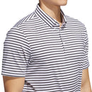adidas Ultimate365 Stripe Polo Shirt - White/Grey Six