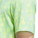 adidas Ultimate365 Textured Print Polo Shirt - White/Lime Burst