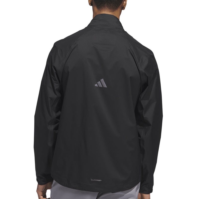 adidas Ultimate365 Tour Climaproof+ Waterproof Full-Zip Rain Suit - Black/Grey One