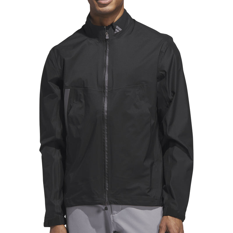 adidas Ultimate365 Tour Climaproof+ Waterproof Full-Zip Rain Suit - Black/Grey One