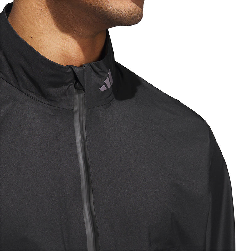 adidas Ultimate365 Tour CLIMAPROOF+ Full-Zip Waterproof Jacket - Black