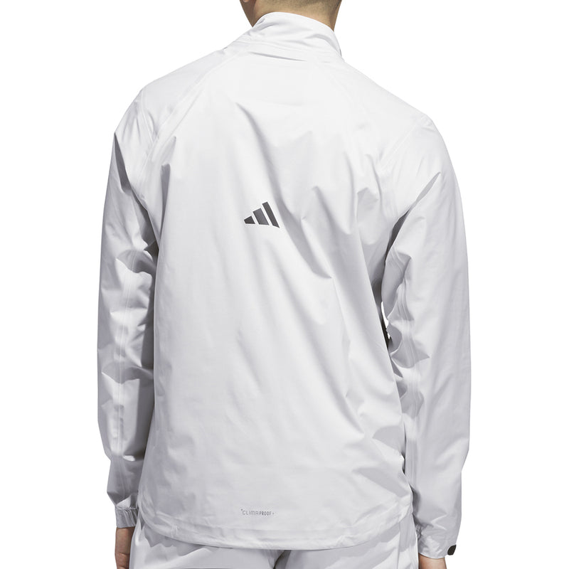 adidas Ultimate365 Tour Climaproof+ Waterproof Full-Zip Rain Suit - Grey One