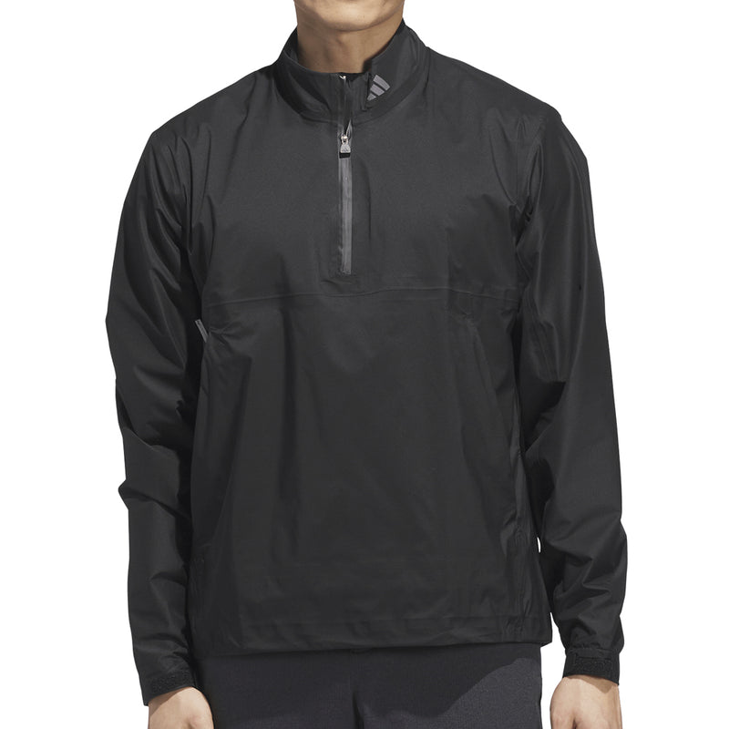 adidas Ultimate365 Tour CLIMAPROOF+ Half-Zip Waterproof Jacket - Black