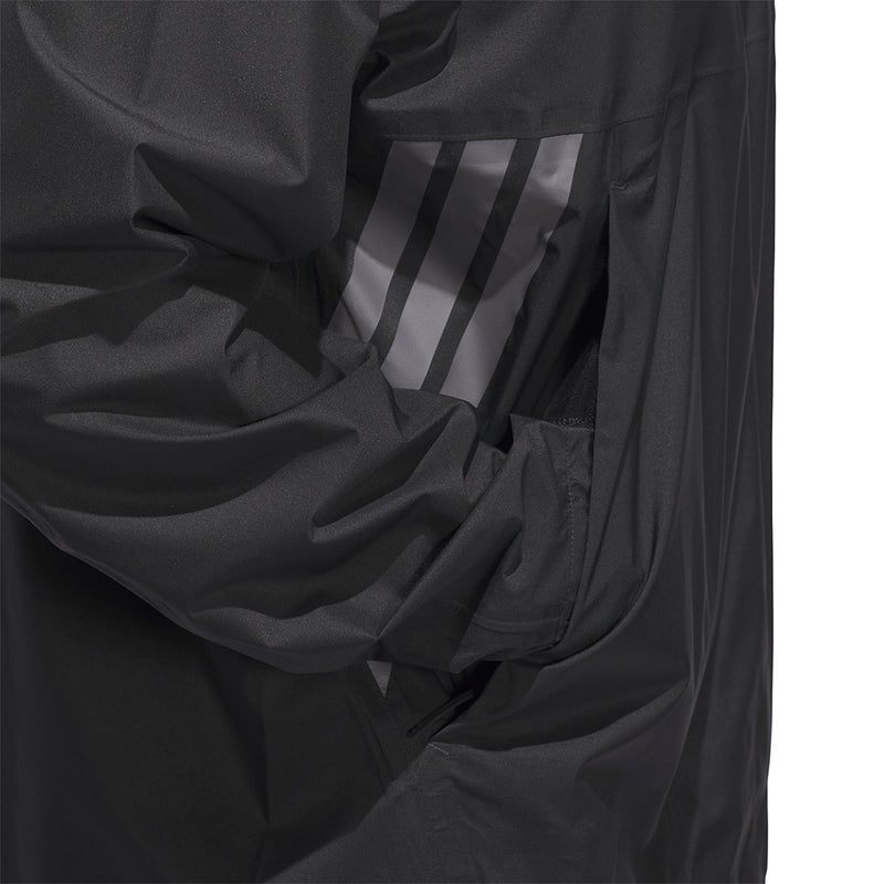 adidas Ultimate365 Tour Climaproof+ Waterproof Half-Zip Rain Suit - Black/Grey One