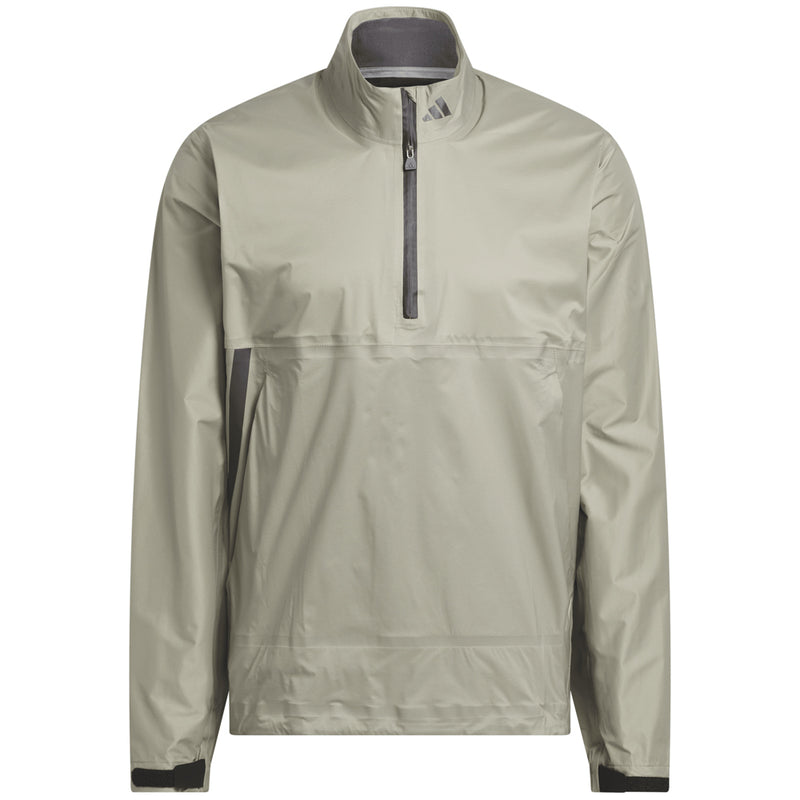 adidas Ultimate365 Tour CLIMAPROOF+ Half-Zip Waterproof Jacket - Silver Pebble