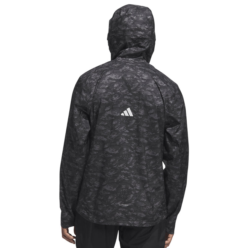 adidas Ultimate365 Tour Climaproof+ Waterproof Parka Rain Suit - Black/Grey One