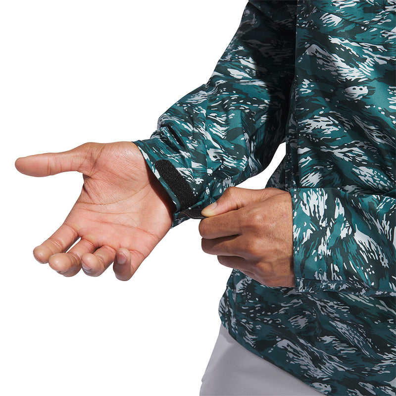 adidas Ultimate365 Tour Climaproof+ Waterproof Parka Rain Suit - Preloved Teal/Black