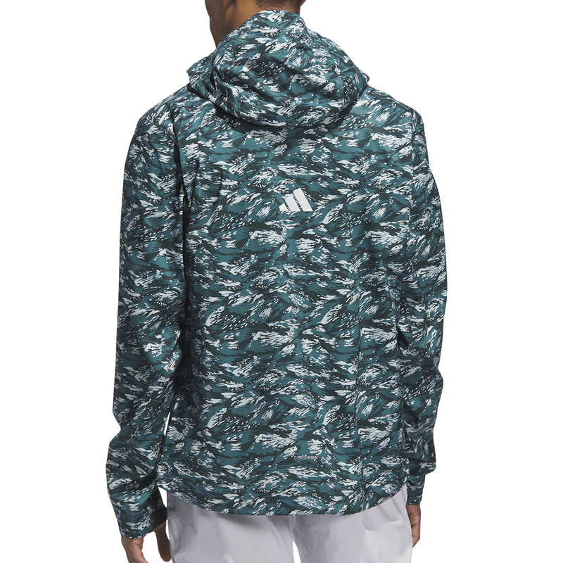 adidas Ultimate365 Tour Climaproof+ Waterproof Parka Rain Suit - Preloved Teal/Black