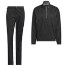 adidas Ultimate365 Tour Climaproof+ Waterproof Half-Zip Rain Suit - Black