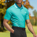 adidas Ultimate365 Tour Twistknit Pique Polo Shirt - Pure Teal