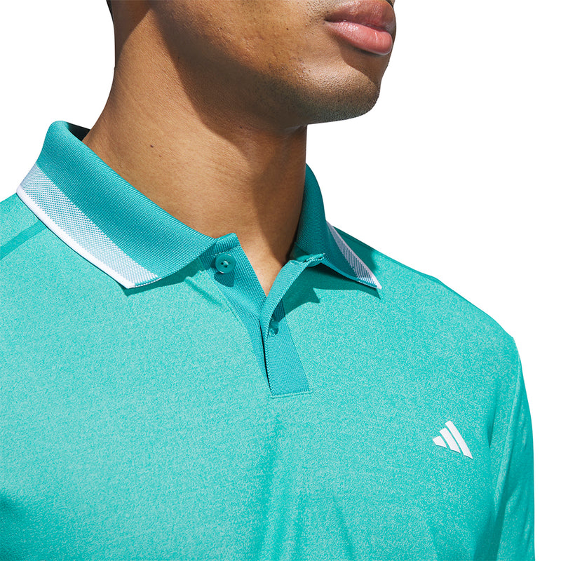 adidas Ultimate365 Tour Twistknit Pique Polo Shirt - Pure Teal