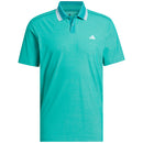 adidas Ultimate365 Tour Twistknit Pique Polo Shirt - Pure Teal