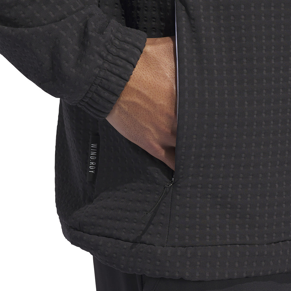 adidas Ultimate365 Tour WIND.RDY 1/4 Zip Pullover - Black adidas Ultimate365 Tour WIND.RDY 1/4 Zip Pullover - Black