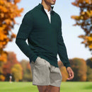adidas Ultimate365 Tour Wind Knit 1/4 Zip - Aurora Ivy