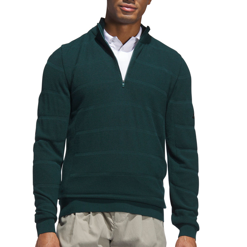 adidas Ultimate365 Tour Wind Knit 1/4 Zip - Aurora Ivy