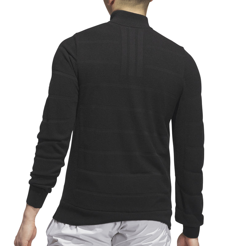 adidas Ultimate365 Tour Wind Knit 1/4 Zip - Black