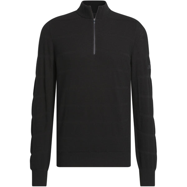 adidas Ultimate365 Tour Wind Knit 1/4 Zip - Black