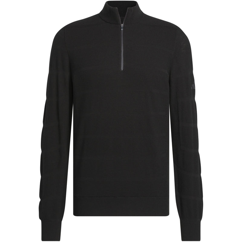 adidas Ultimate365 Tour Wind Knit 1/4 Zip - Black