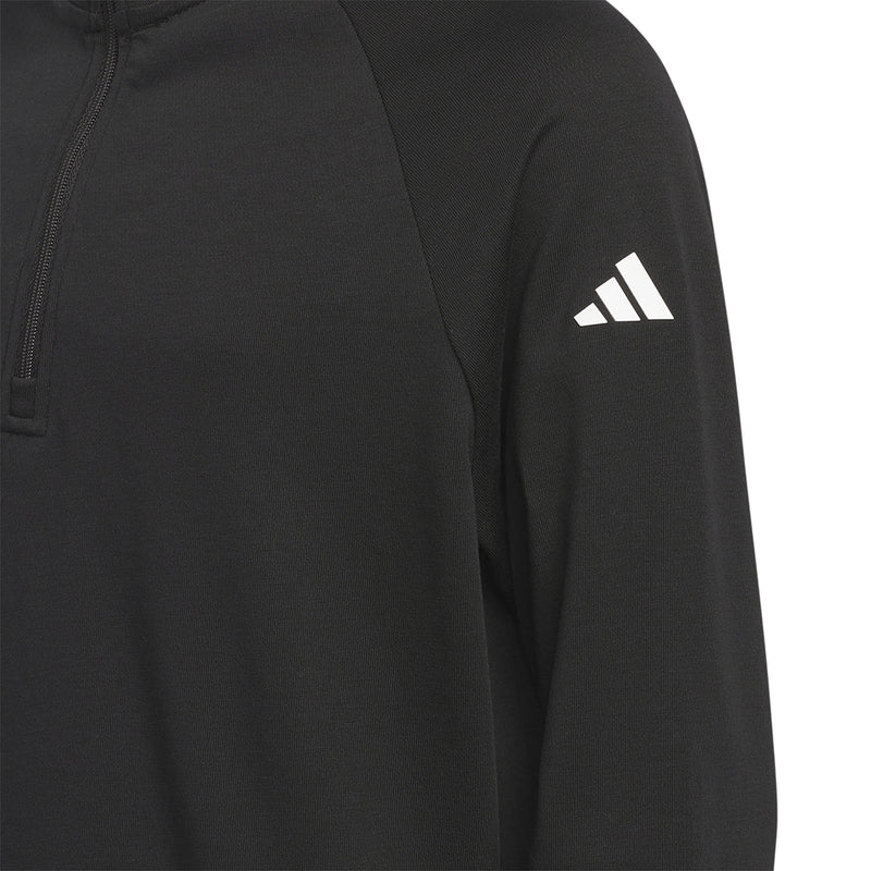 adidas Unix Junior 1/4 Zip Pullover - Black