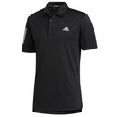 adidas 3-Stripe Golf Polo Shirt - Black/White