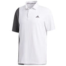 adidas Ultimate365 Blocked Print Polo Shirt - White/Grey Six/Collegiate Navy
