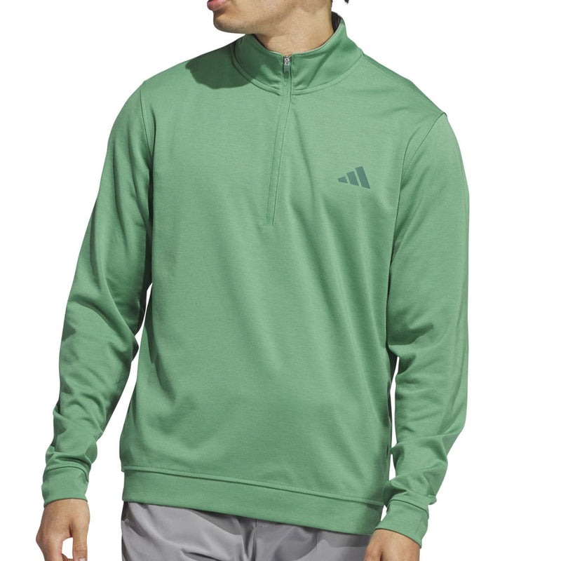 Adidas green quarter zip sale